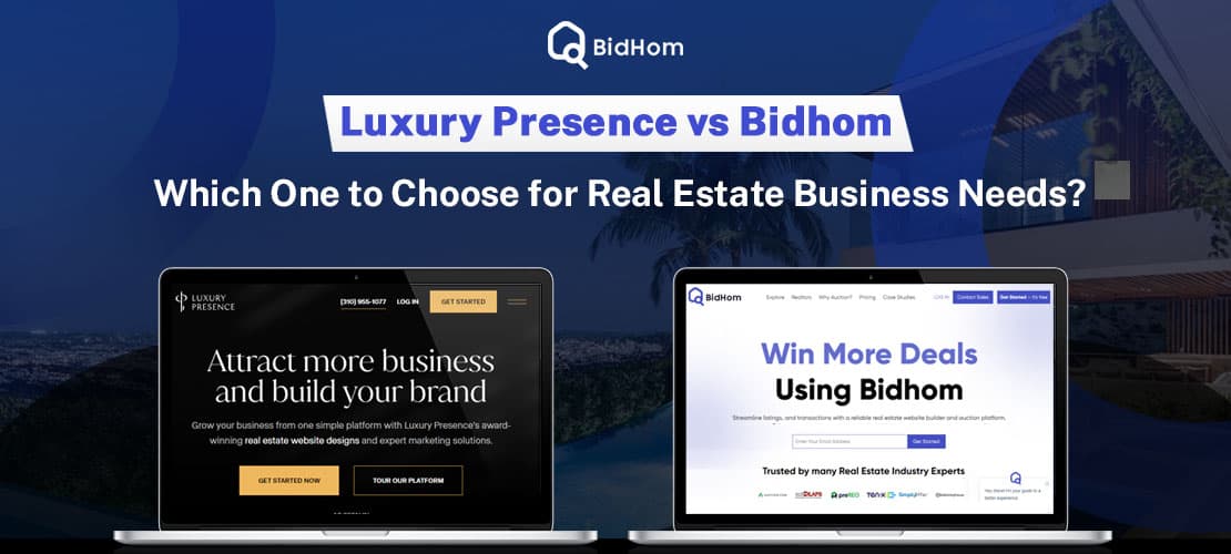 real estate website bidhom vs luxury presence