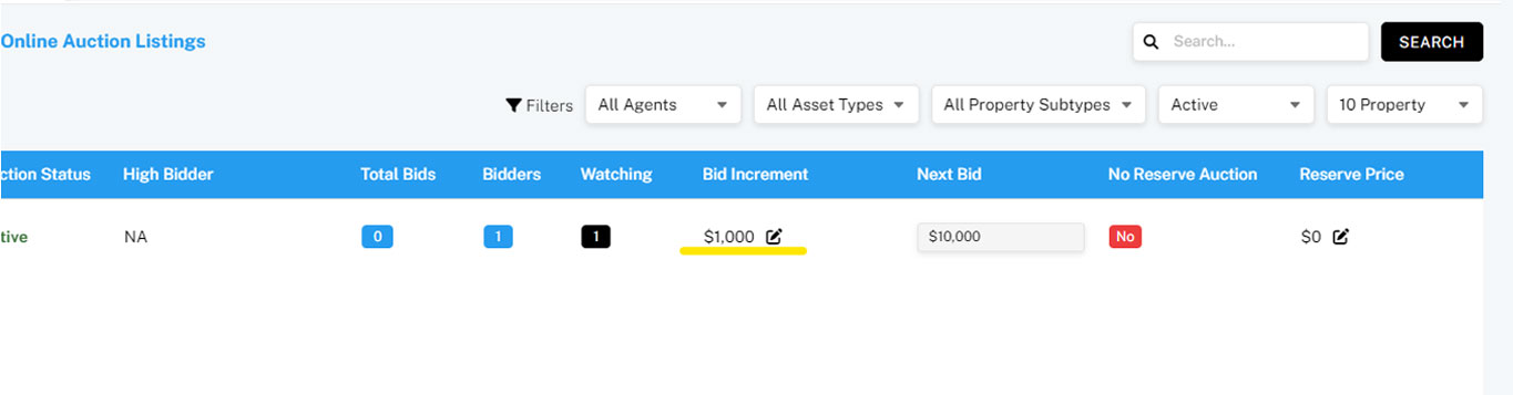 Editing Auction Details in Classic Auction Monitor